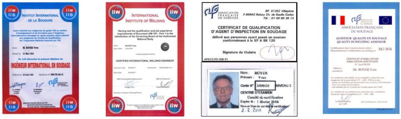 certifications soudage
